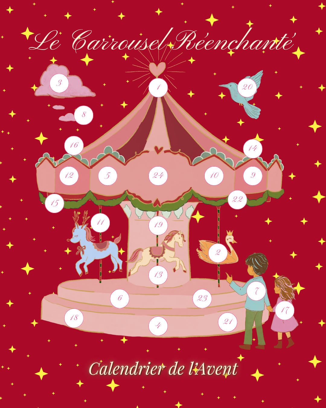 Le Calendrier de l'Avent 2025 - Le Carrousel Réenchantement